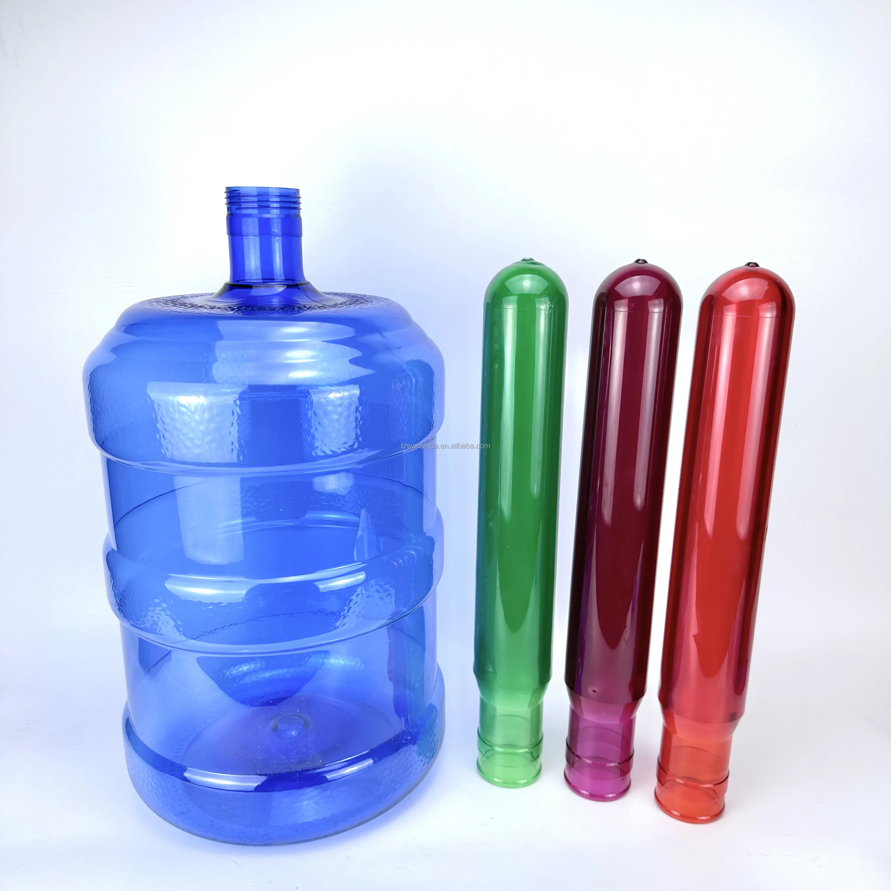 5gallon 700g 730g Blow Moulding Machine 20 Liter  750g Plastic Blue transparent 5gallon PET preform