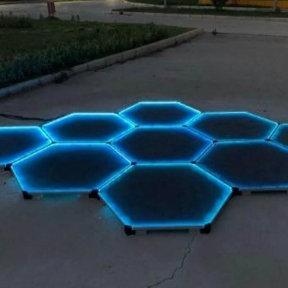BIPV New energy China supplier night light honeycomb wall lamp solar panel garage outdoor floor tiles