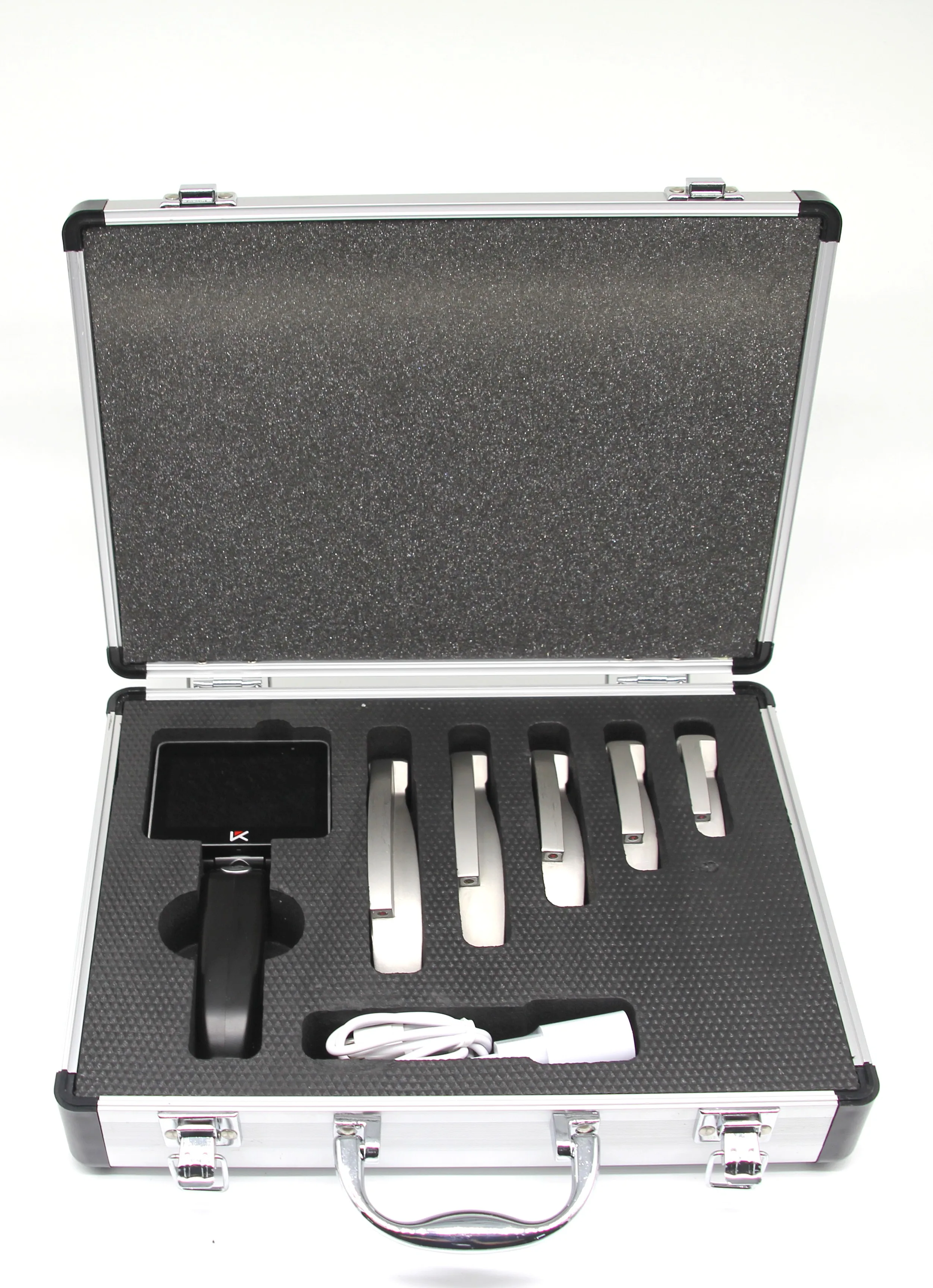 Medical equipment reusable flexible video laryngoscope set endoscope with hd screen flexible bronchoscope