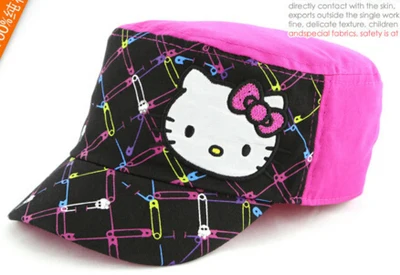 Низкая цена распродажа бейсболка Hello Kitty для девочек на весну и осень детская рыболовная шляпа солнцезащитные кепки спортивные