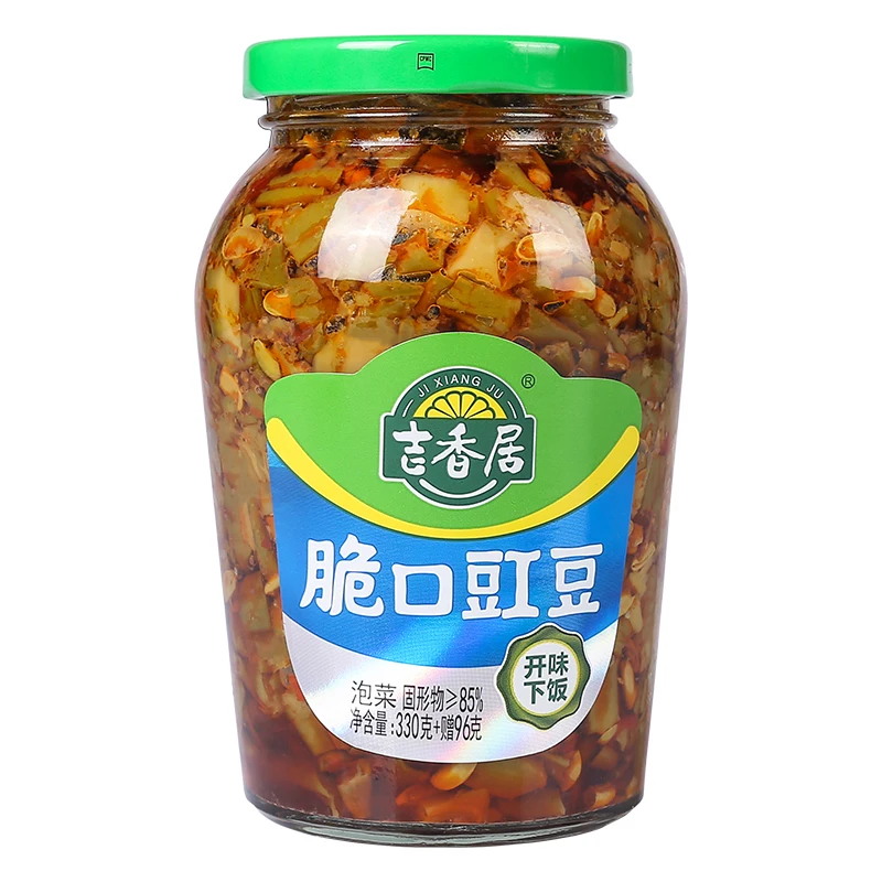 2022 оптовая продажа с завода Jixiangju, хрустящий капот 330 г горчичного цвета, маринованный