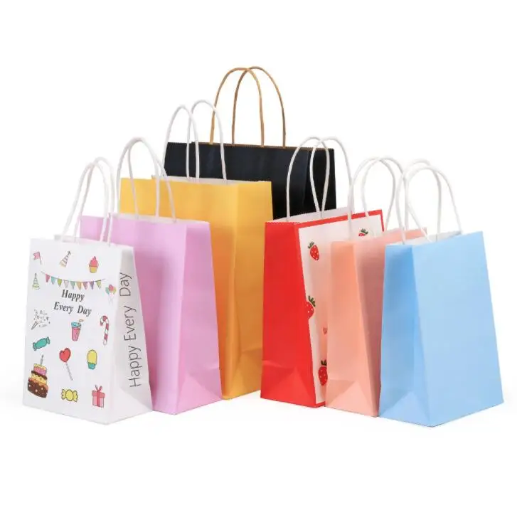 Luxury custom logo printed gift shopping paper bags