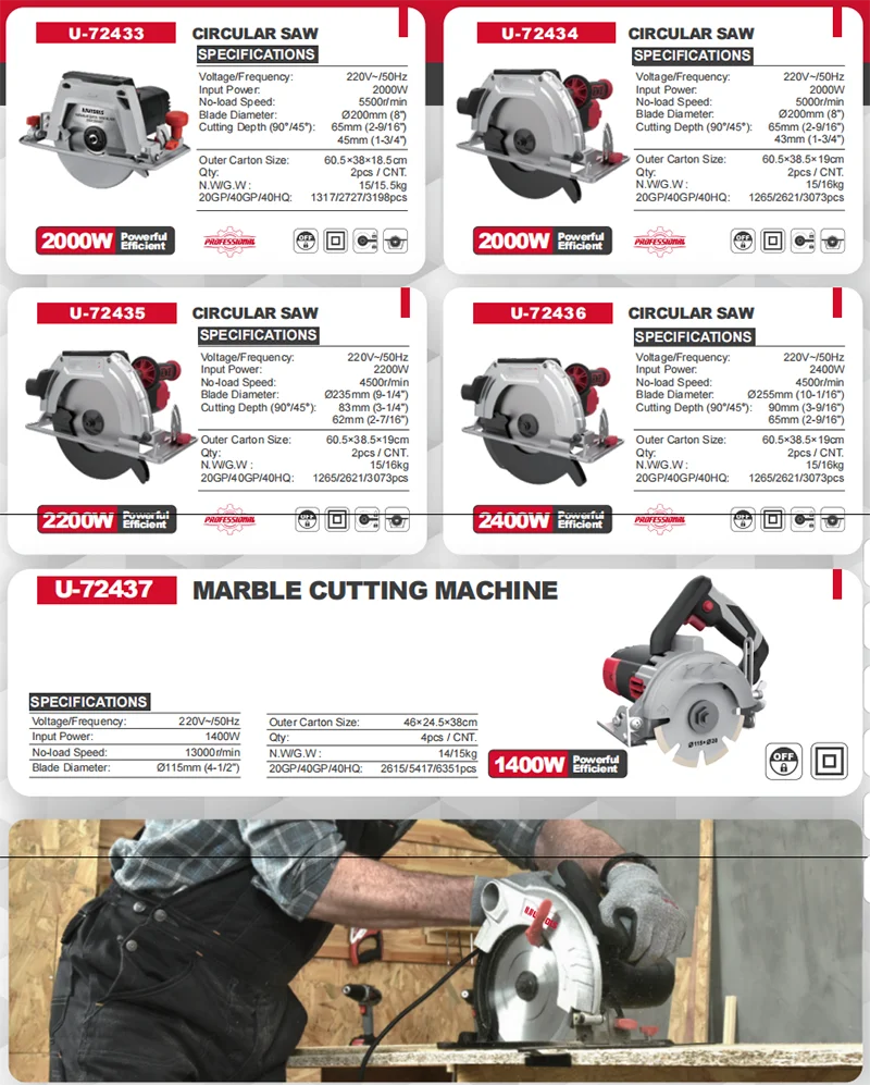 CIRCULAR SAW CE GS 650W 800W 1050W 1200W 140MM 160MM 185MM ELECTRIC wood saw