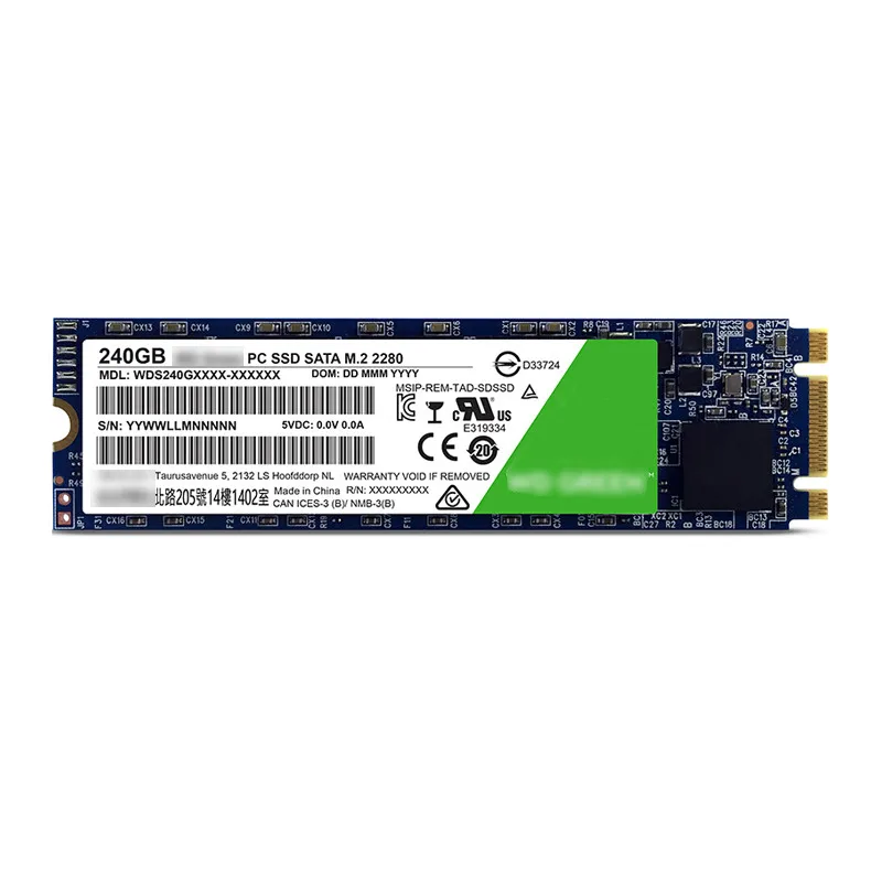  100% Оригинальный Wester D-цифровая зеленый SSD 120 ГБ 240 M.2 2280 545 МБ/с. Внутренний твердотельный накопитель жесткий диск ноутбука