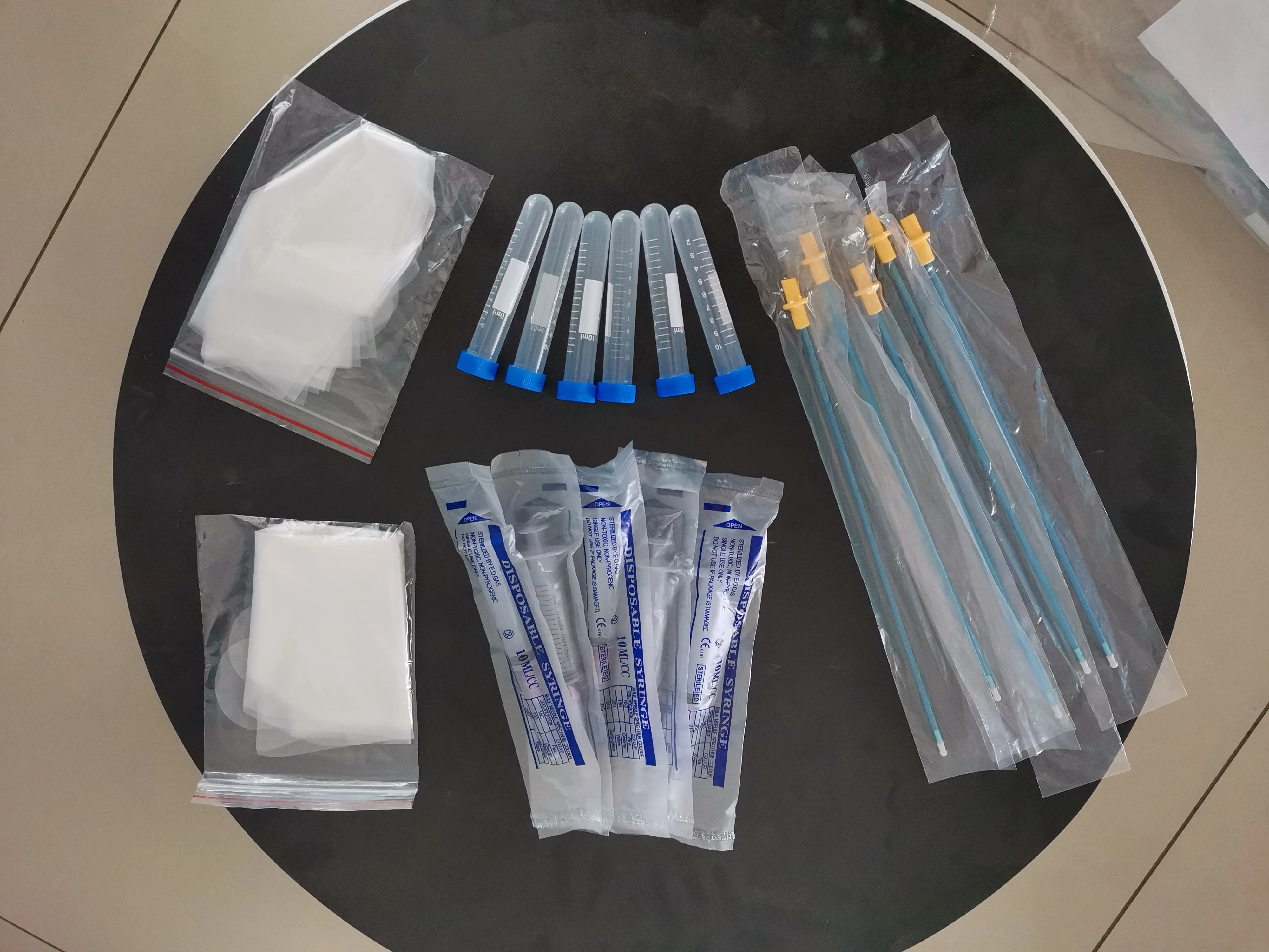 A set Dog artificial insemination suits including pvc tube straw syringes set infusion veterinary equipment
