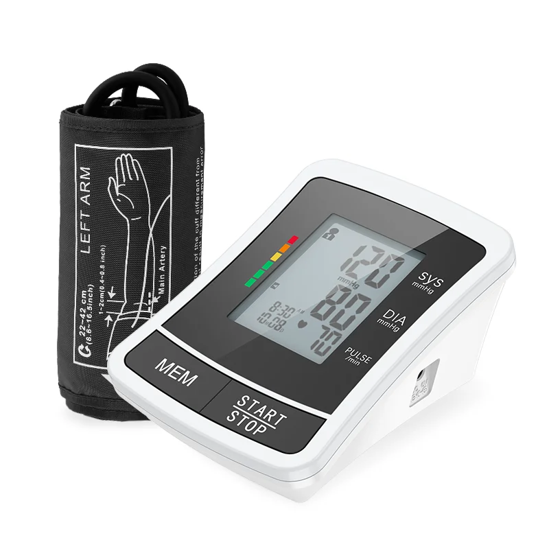 CE ISO approved OEM Portable Automatic Electronic Bp Machine  talking Digital Upper Arm Blood Pressure Monitor