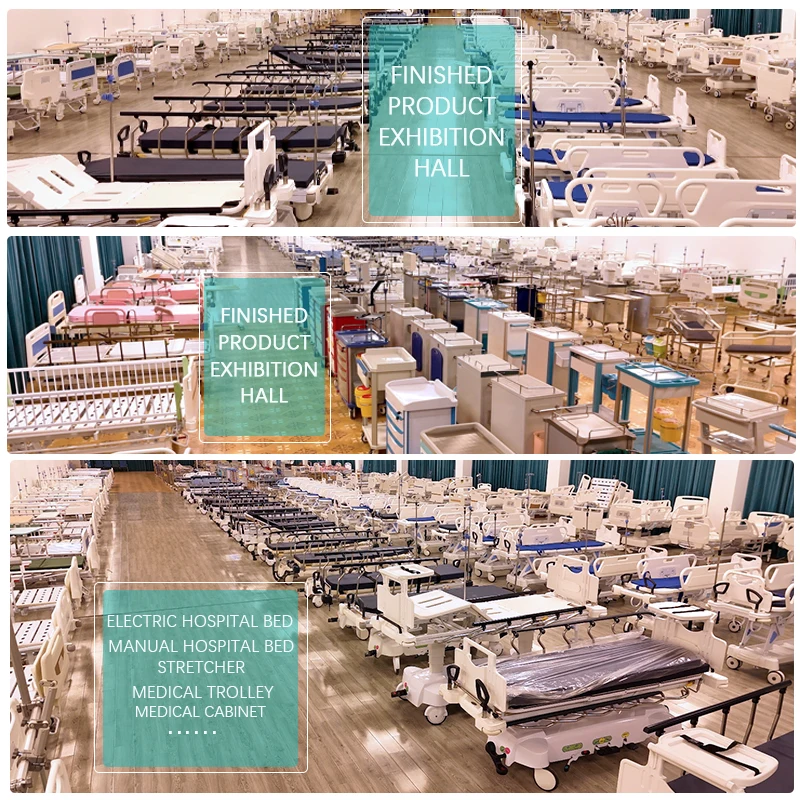 Hospital bed supplier high quality icu multi function folding electric patient bed