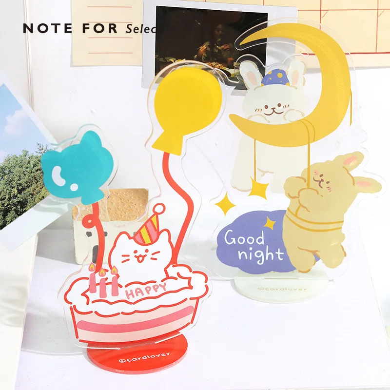 DAQIDO Factory Wholesale Acrylic Photo Clip,Message To Do Event Note Clip,Lovely Flowers Student Desktop Ornaments