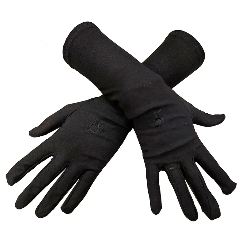 HZS-24028 Muslims Arab Glove For Women Sun proof Arm Cover Embroidery Sleeves Full Finger Hijab Hand Gloves