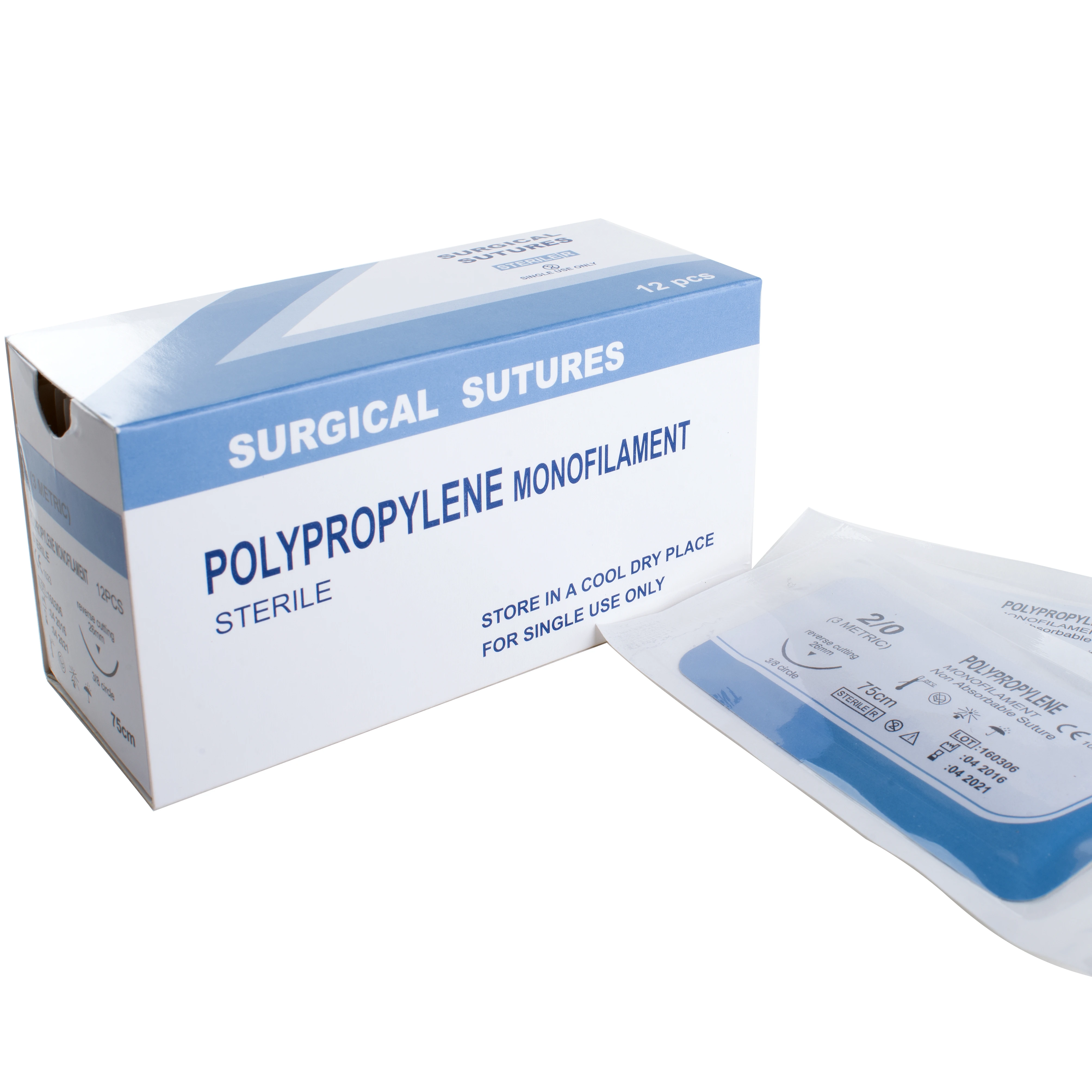 
absorbency disposable surgical sutures with needles thread Silk Braided 