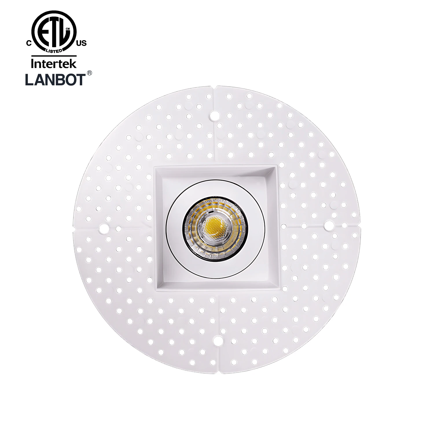ETL High-End 3 Inch Trimless Plaster Downlight, 347v, IC Rated, Airtight Recessed With Junction Box for USA and Canada Market