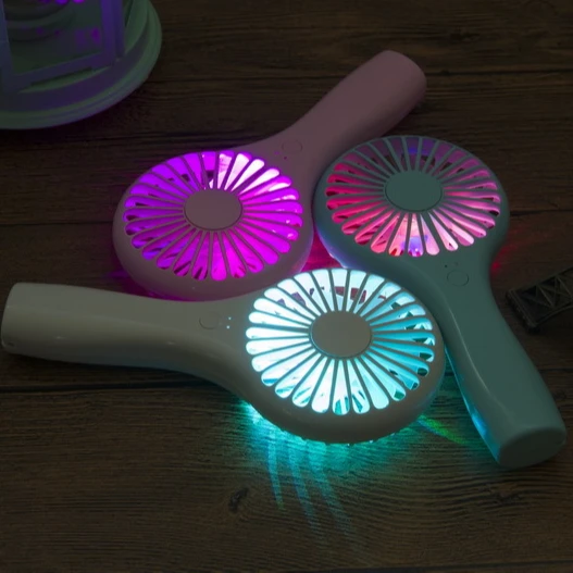2023 Summer Best choice for lash bar mini lollipop multi color ABS Low noise mute USB rechargeable hand-held handy portable fan
