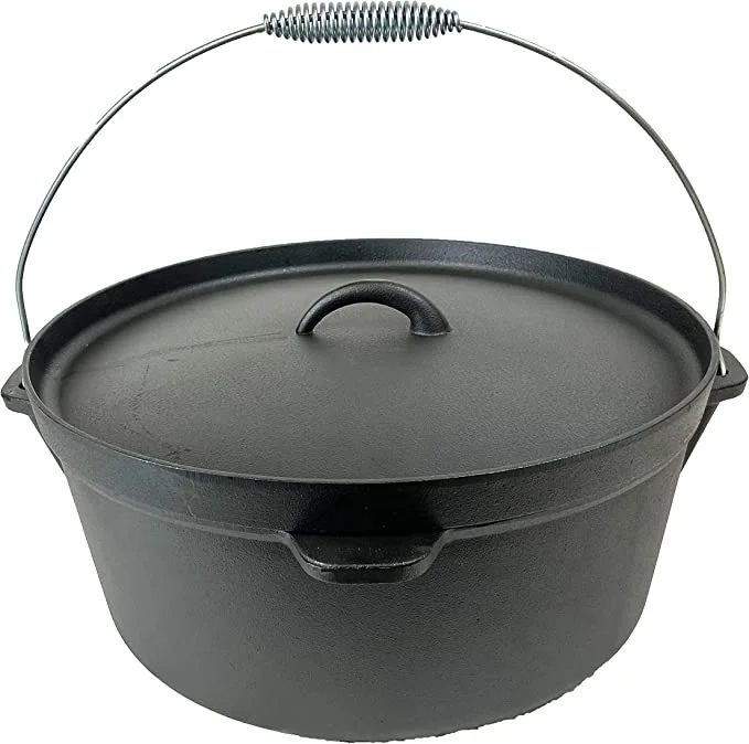 Made in china good supplier cast iron cookware portable camping dutch oven cook soup pot
