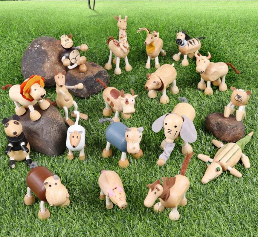 2023 деревянные фигурки животных
