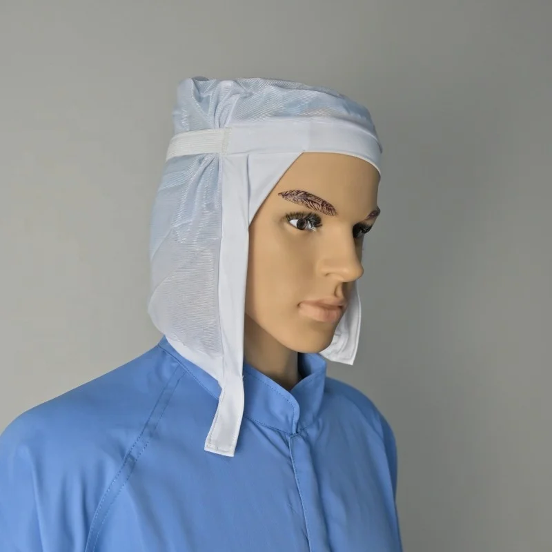 SHIANKU Food Grade Workshop Working Cap Wrap Knit Caps Food Factory Workshop Thickened Mesh Cap