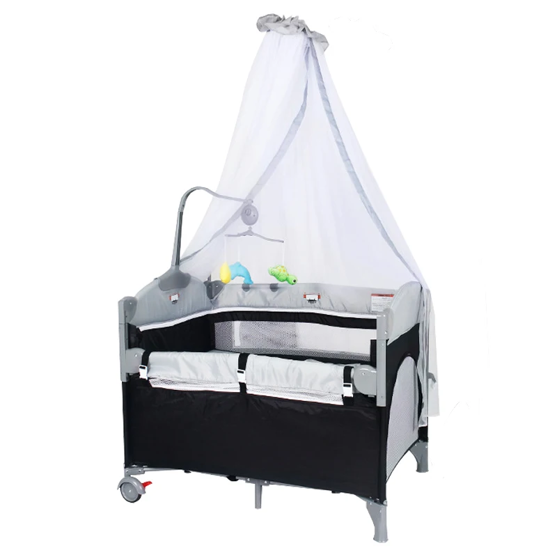 Baby Cot Bed Crib Removable Baby Bassinet with Diaper Table Multifunctional Set Bed for Bedroom and Beds Newborn Baby