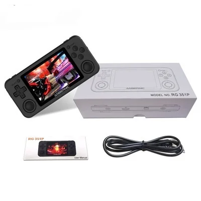 Wholesale Rg351p Portable Retro Game Console Emulators 3.5 Inch Ips Screen Handheld Players Classic Style Mini Arcade