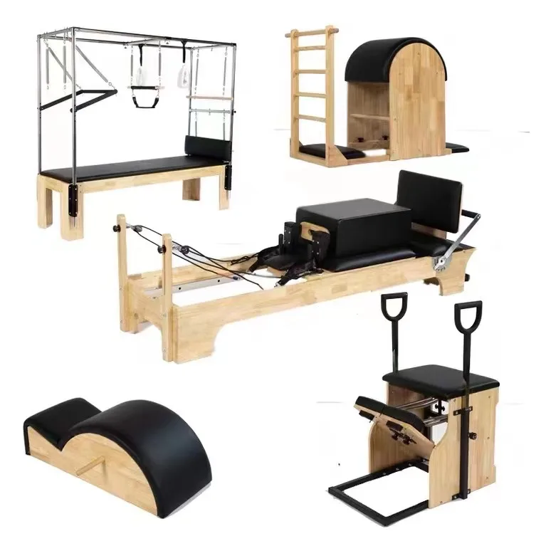 Half an elevated Trapeze Pilates Reformer Most Popular Body Building Yoga pilates Maple oak wood for home gym