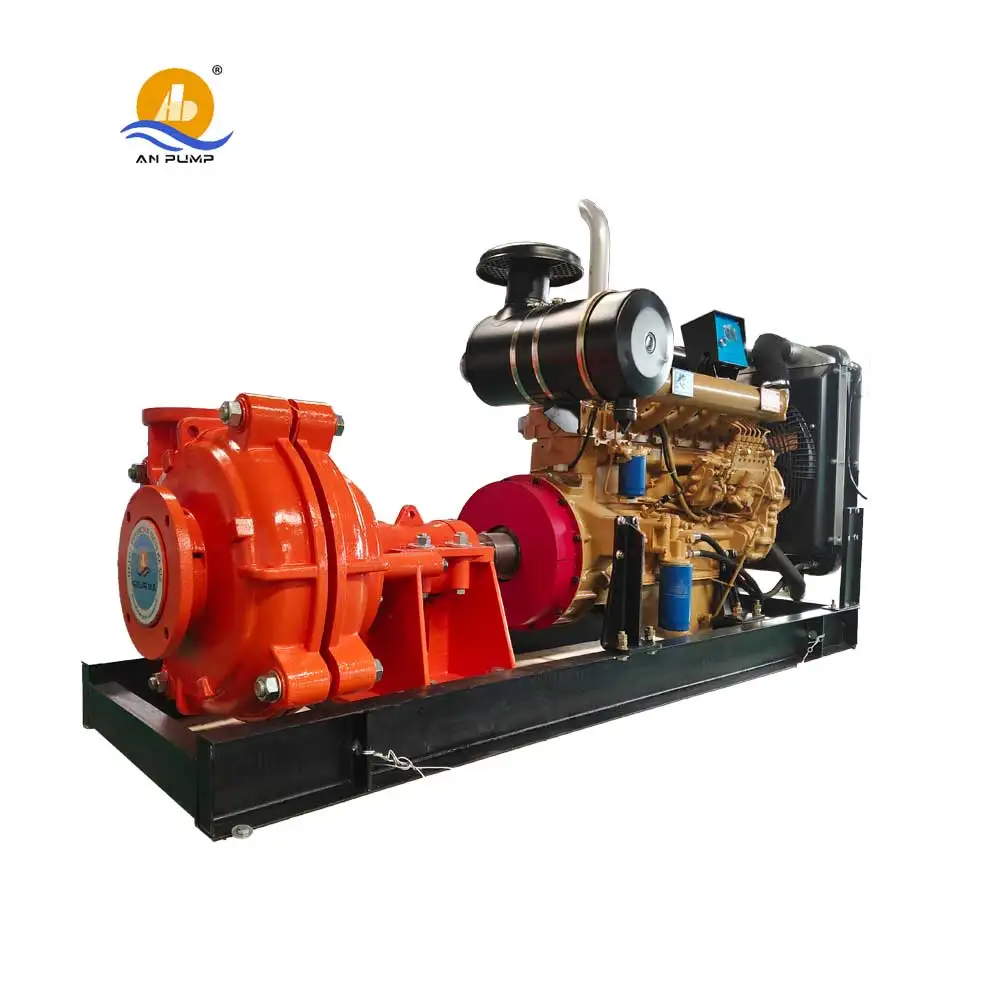 high pressure mine gold dredging heavy duty diesel slurry pump