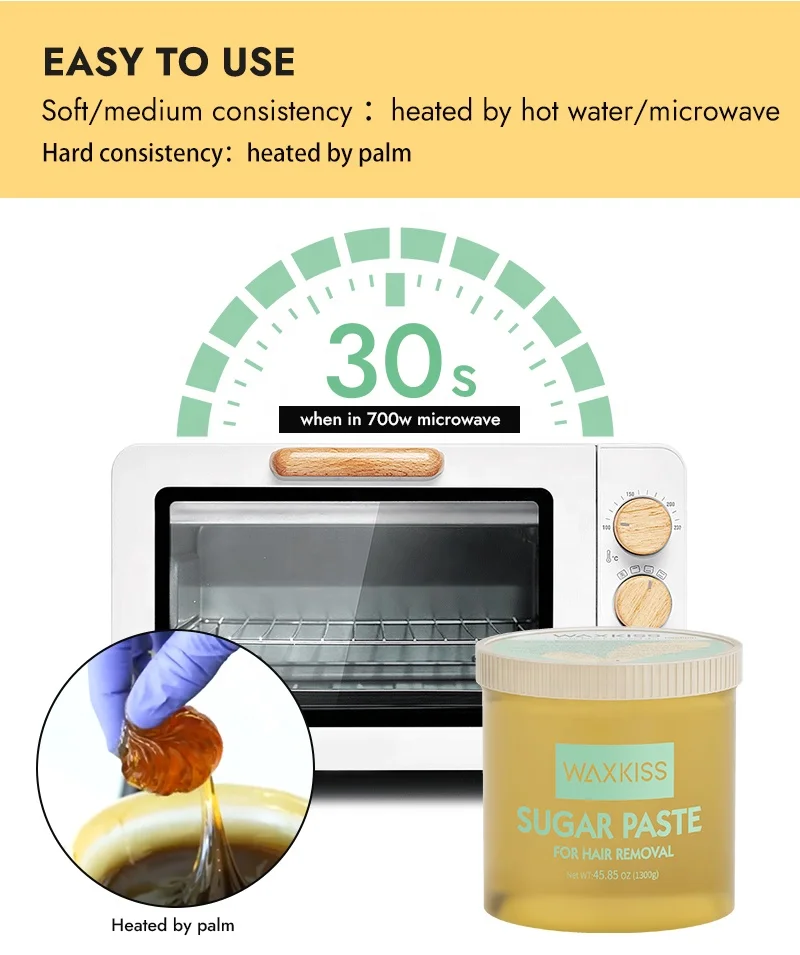 16 Years Waxing Manufacturer Hot Sale Organic Honey Depilatory Body Water soluble Sugar Wax Hair Removal Paste