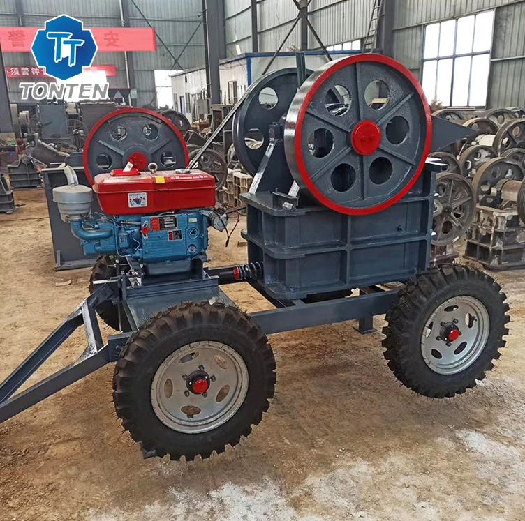 China Supplier Stone Small Mobile Mini PE400x600 Jaw Crusher with Vibrating Screen With Good Price