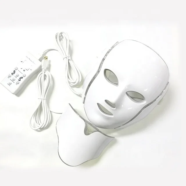 7 Colors home use micro current face massage led mask infrared red light therapy machine