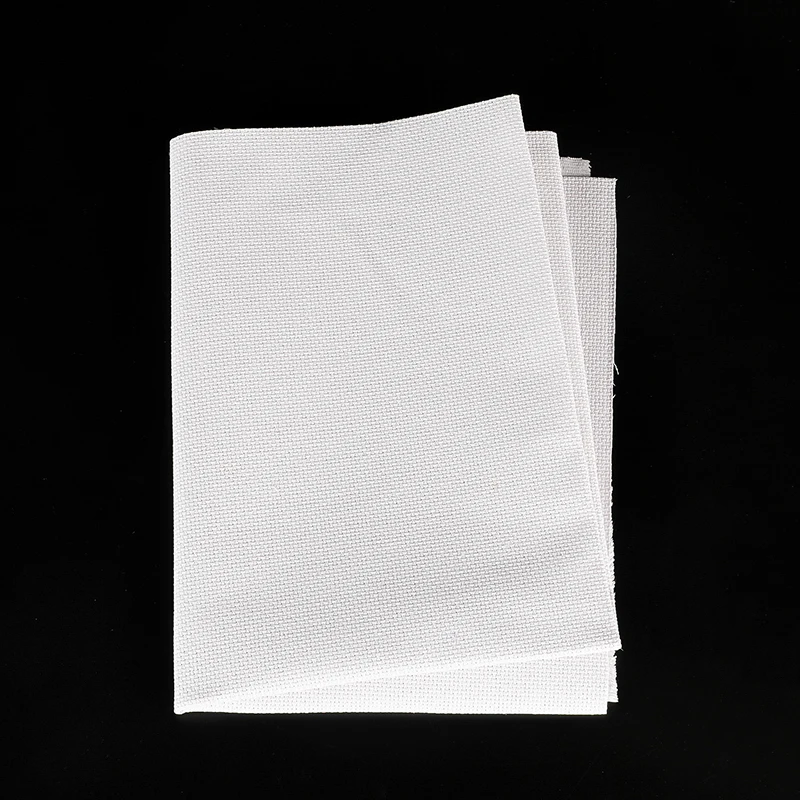 Хлопчатобумажная ткань для вышивки крестиком белого цвета и различных размеров 14 штук