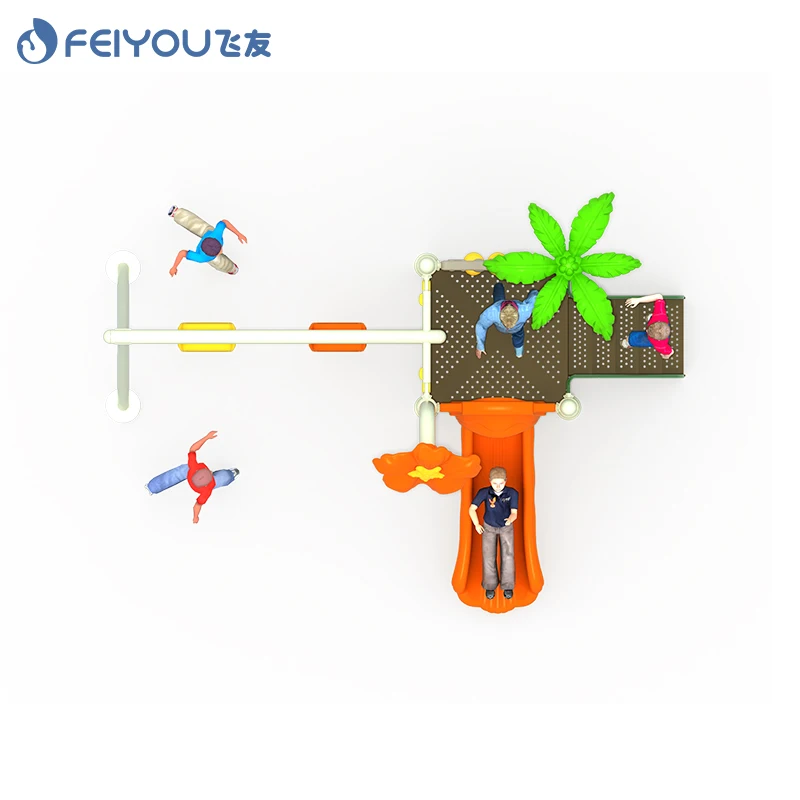 Outdoor play station systems play set rotational moulds slide playground children playground