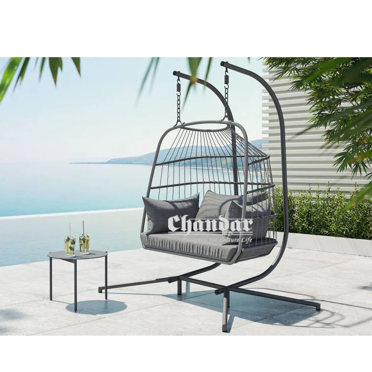 Садовый стул для патио, кресло-качели в качестве дивана, садовый металлический подвесной стул, мебель