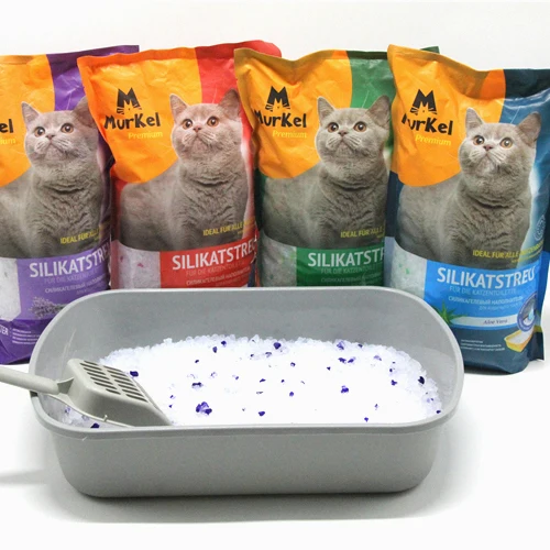 
China Factory Oem Service Cat Litter Suppliers Crystal Cat Litter Silicon Cat Litter 