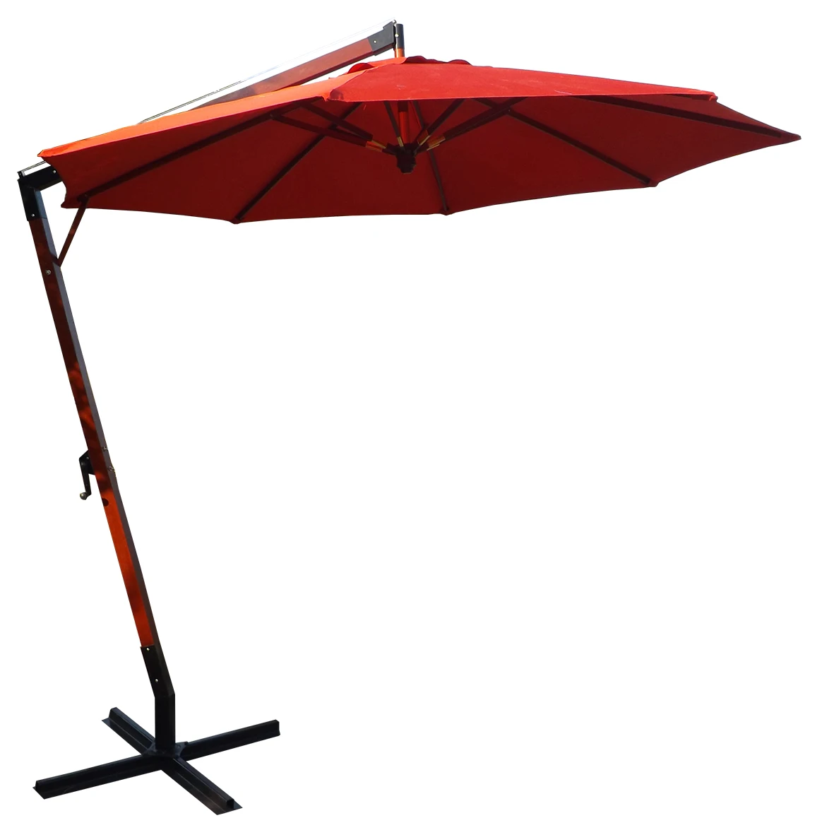 
Wooden Hanging Patio Umbrella 