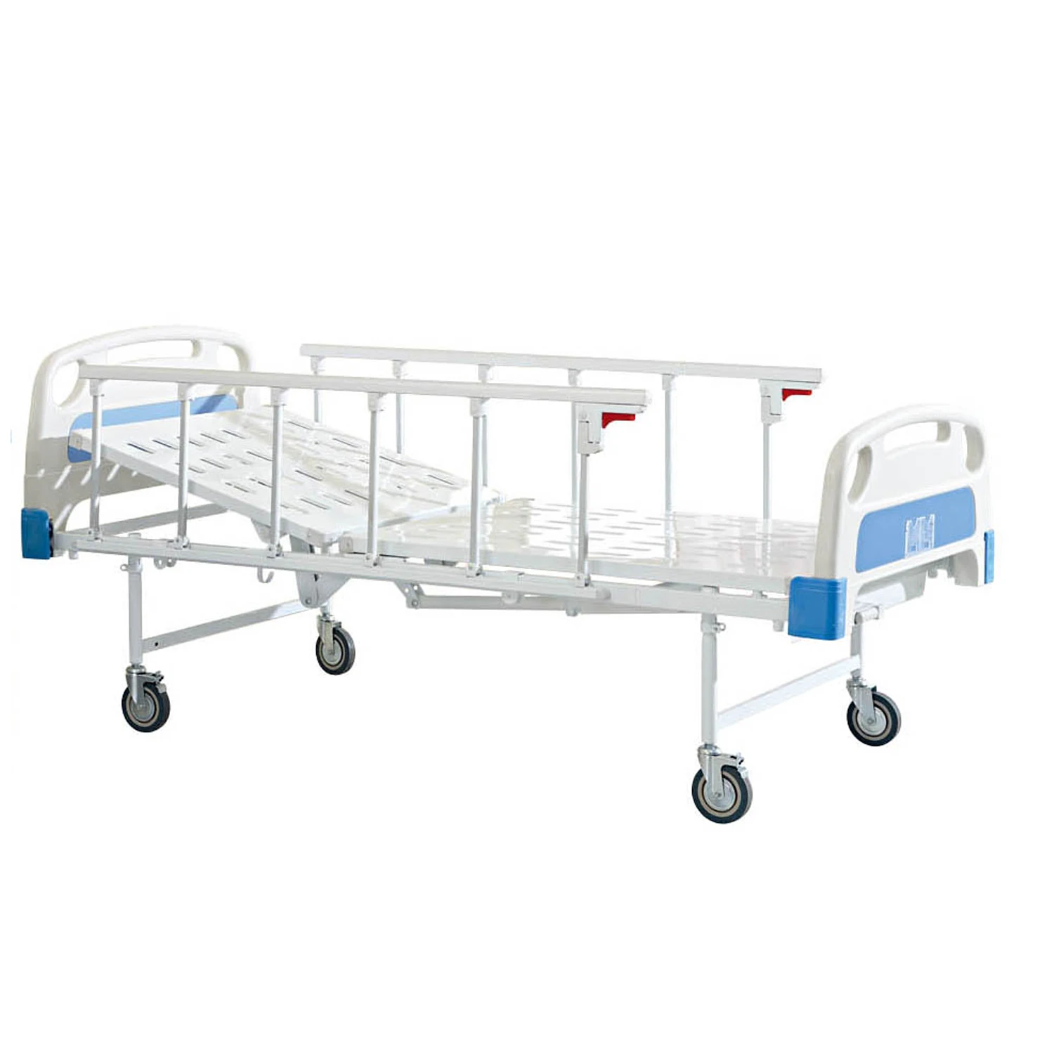 Wholesale high quality single handle hospital manual medical care bed
