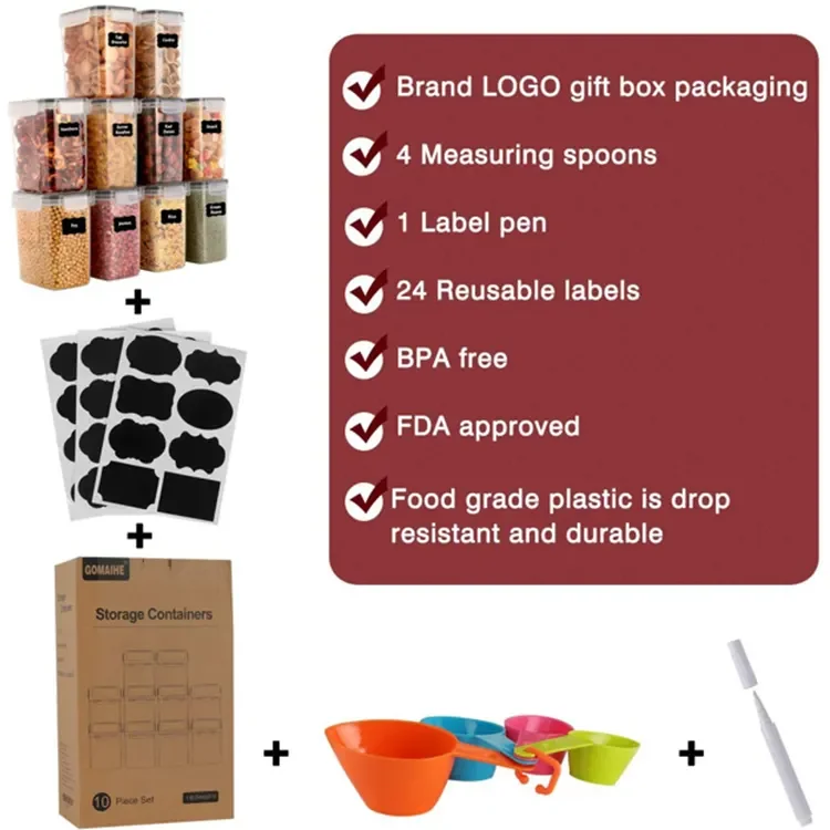 Miscellaneous grain storage tank PP material snack preservation ta home and kitchen storage & organization organizers