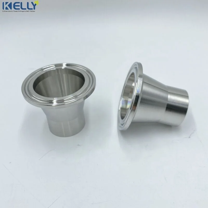 all type of CNC Machine Tri Clamp ferrule,hose adapter,304 Stainless Steel Sanitary Grade