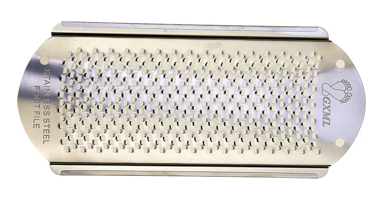 Stainless steel rubber handle skin care tool kit foot file tub pedicure