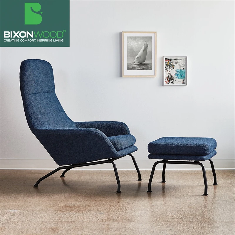 BIXONWOOD Best Price Reclining Massage Wing Chair Swivel Arms Moulded Foam with Metal Base Lounge Chair for Home Hotels