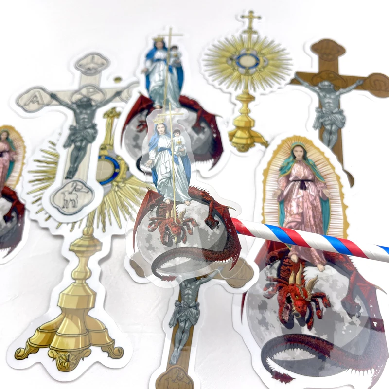Custom Die Cut Adhesive Vinyl Sticker Printing Label Waterproof Transparent Stickers