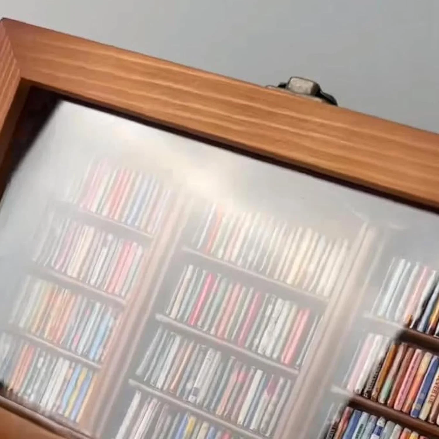 Lovely Miniature Bookshelf for Book Lovers Engraved Pine Display Case Cabinet with Love Style Gift Holder and Match Wood Boxes