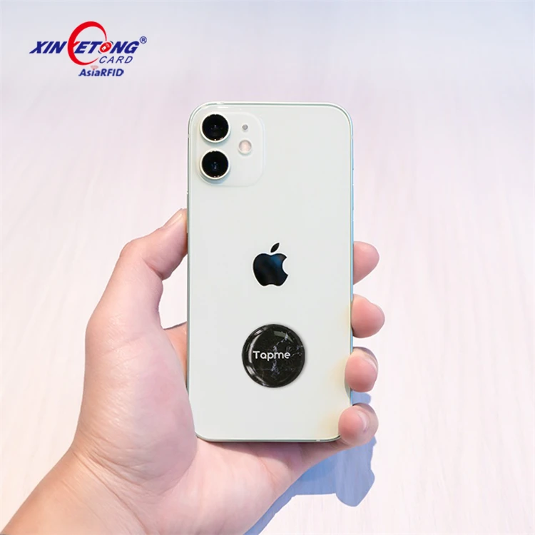 RFID Reasonable Price Sharing Social midea HF 13.56mhz long range nfc chip 25mm cost coin tag with customization