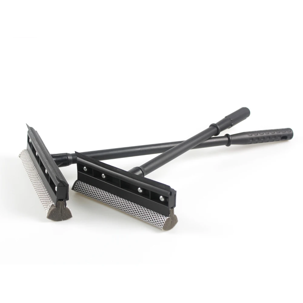 10-Inch Window Washer Squeegee with 20-Inch Durable Plastic handle