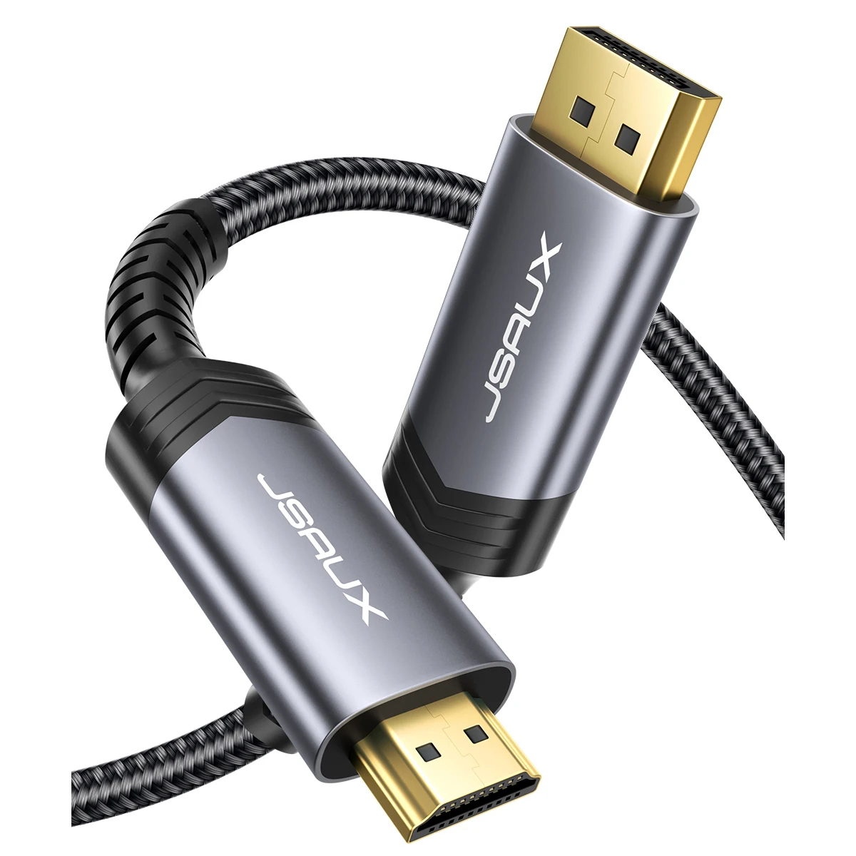 JSAUX 2K@144Hz, 1080P@144Hz,4K@60Hz DisplayPort Cable Eyefinity Multi-Display for TV, Monitor, Display -Red