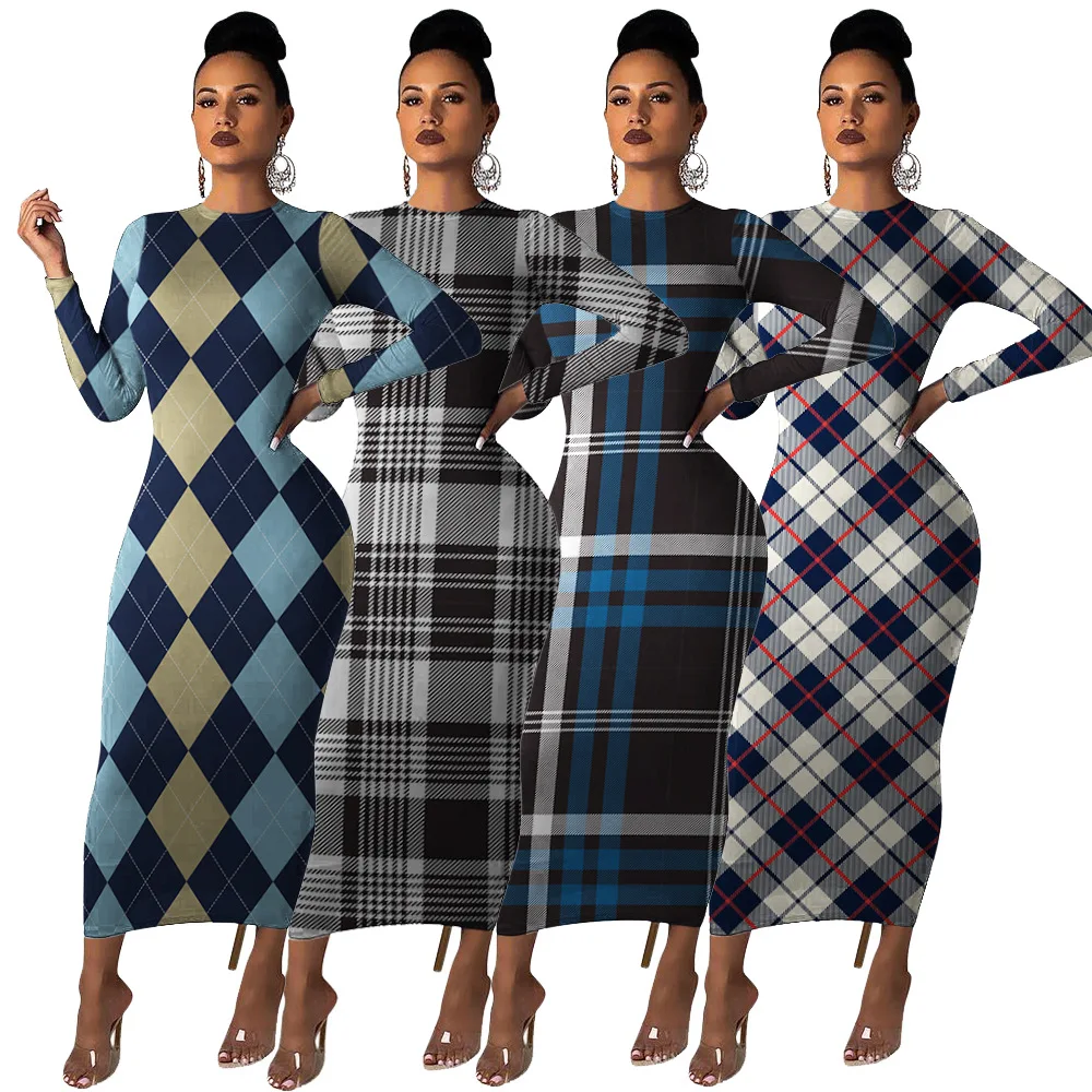 Classic Plaid multicolor dress Spot goods