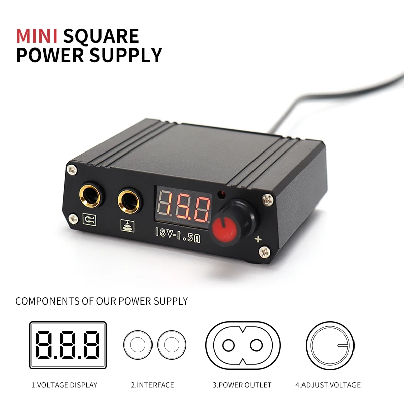 Ghostaxe Tattoo Machine Kits Professional Powerful Motor Tattoo Pen Set Permanent Makeup Machine for Body Art