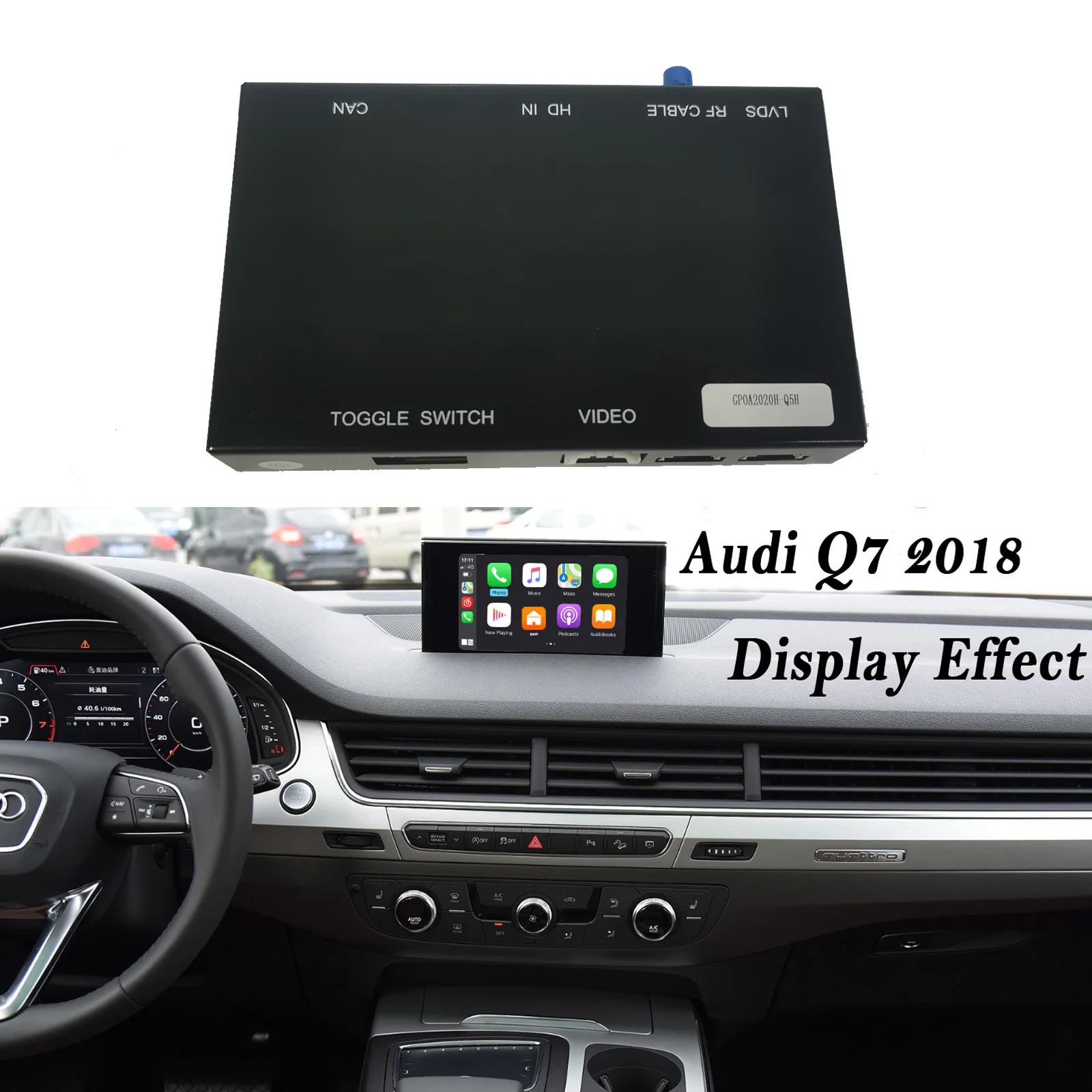 Wireless CarPlay And Android Auto For AUDI Q7 MMI 3G 2016-2018  MHI2 Connects No Gateway
