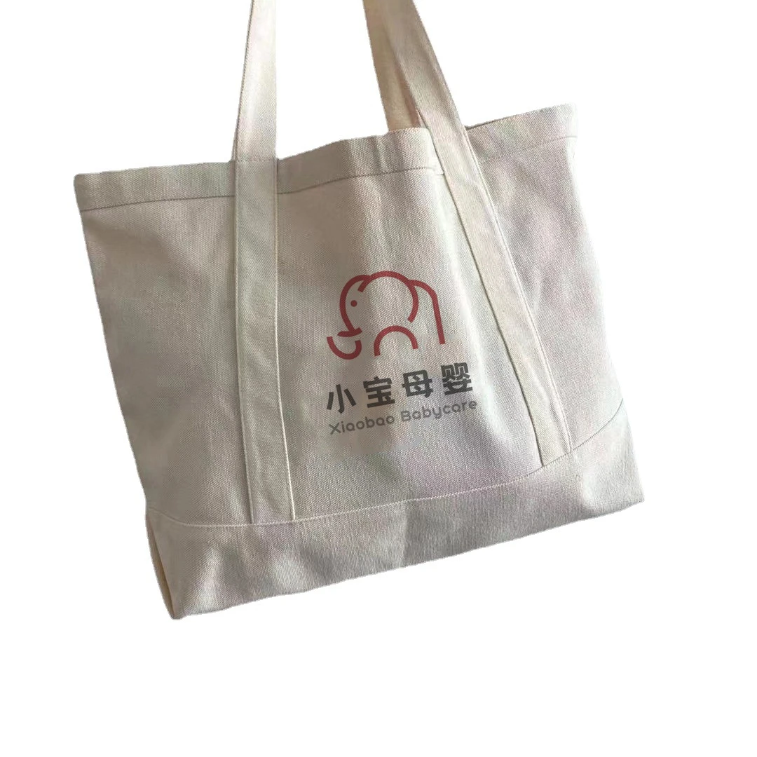 Wholesale cotton shopping canvas tote bag style size customized foldable canvas reusable shopping bag with custom printed logo