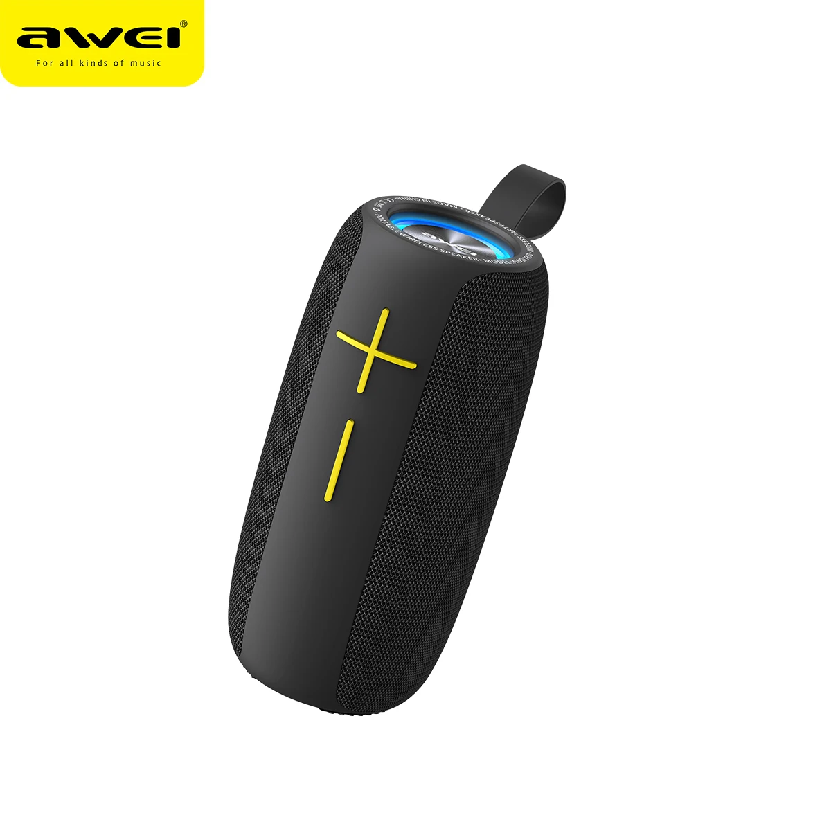 Awei 2021 bluetooth беспроводной динамик Y370 уличный 20 Вт RGB светодиодный цветной мигающий свет Высокое качество сабвуфер