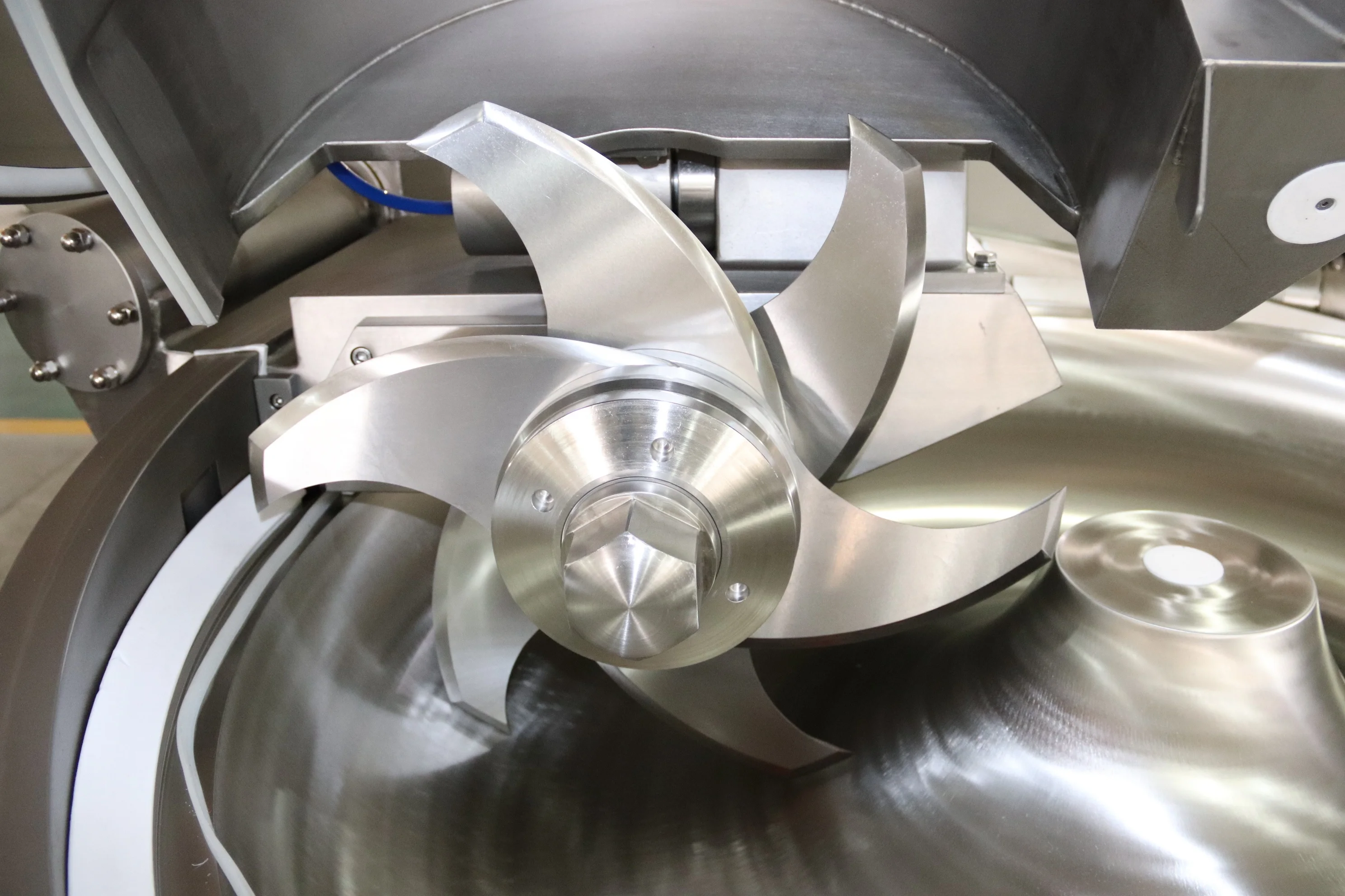 ZKZB125 200 vacuum bowl cutter frozen meat vegetables cutter