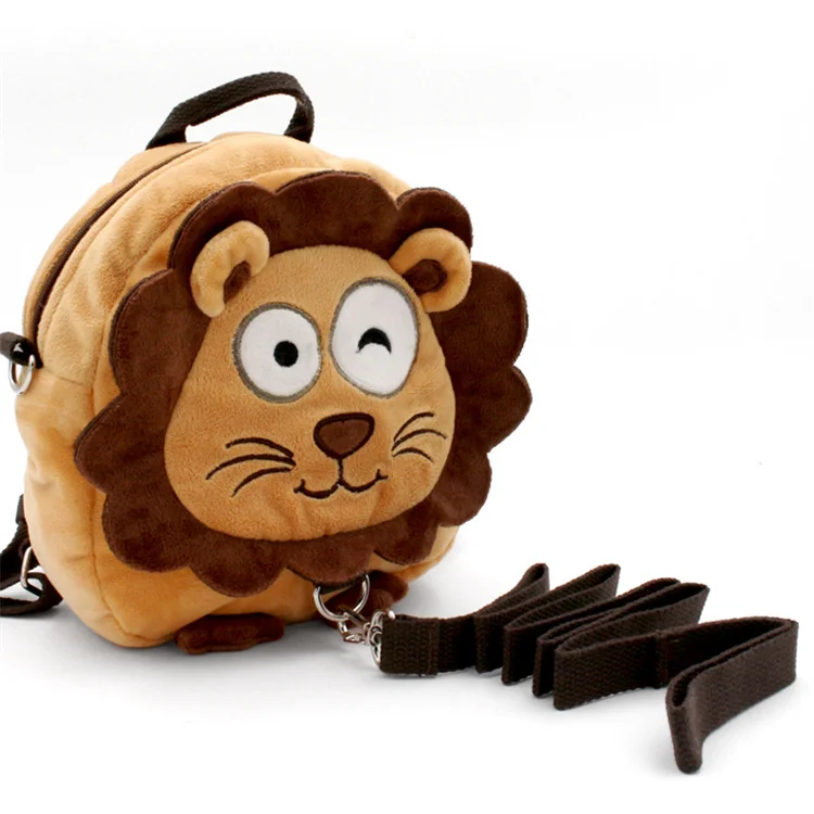 Comfortable Wear Resistant Custom Cute Cartoon Animal Backpack School Bag Plush Bag For Kindergarten