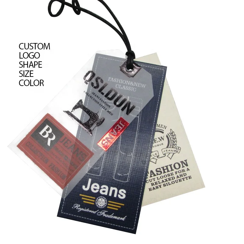 New designed paper hang tags for clothing