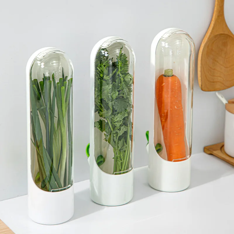 Freshness Preservation Pod Cilantro Container Mini Herb Saver For Refrigerator Use